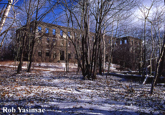 Overlook Mountain House, from south. January 12, 2000. The Catskill 
